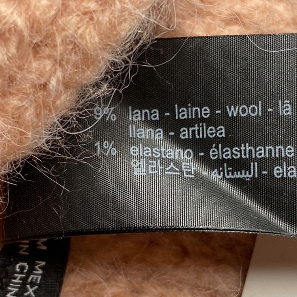 🌹NWT. Zara Creamy Pink Rib Knotted Headband. - Picture 6 of 8